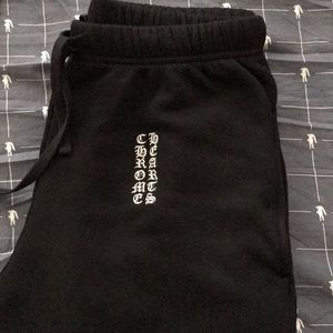 Chrome heart sweats with pockets size Small